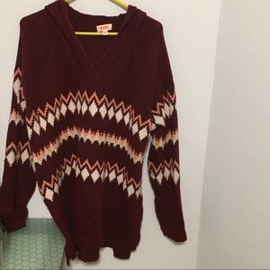 Evri Sz 2X sparkle hoodie sweater